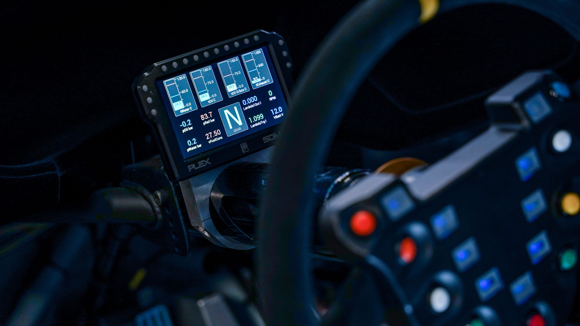 Plex Tuning SDM 550 datalogger, FIA R4 motorpsort electronics supplied by Longman Racing